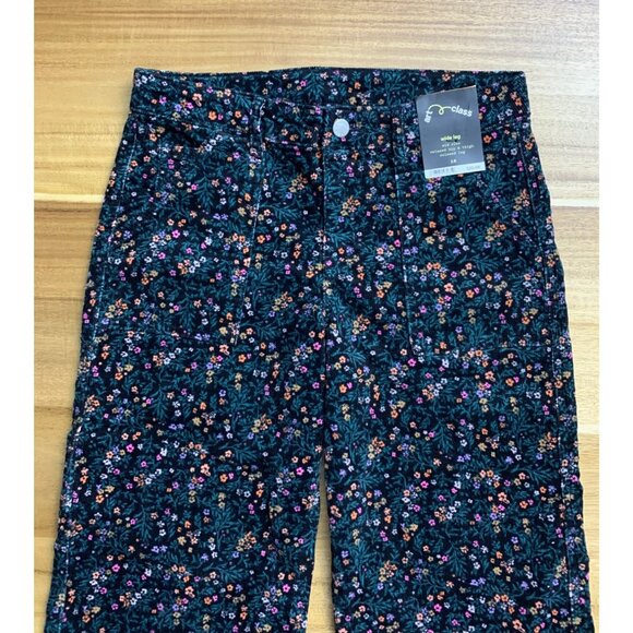 Art Class Junior Girls Multicolor Floral Print Design Corduroy Pants Size 16 - Picture 8 of 11